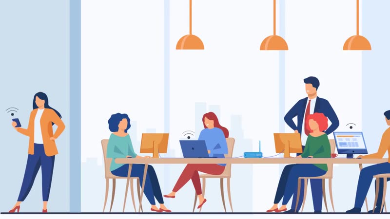 2D explainer video by Clickcode Media for a business Wi-Fi platform
